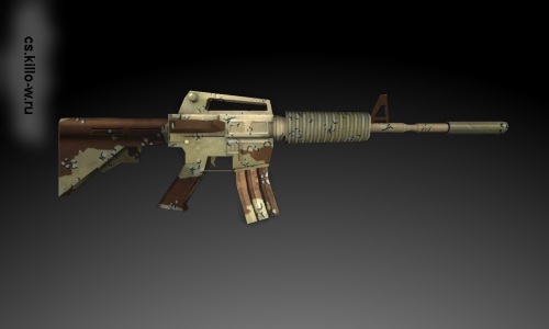 Six-colour Desert Camo M4A1