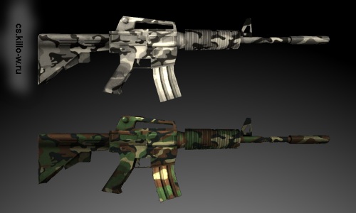 Grey - Woodland Camo M4A1