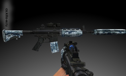 M4A1 Darkness Device Blue Camo